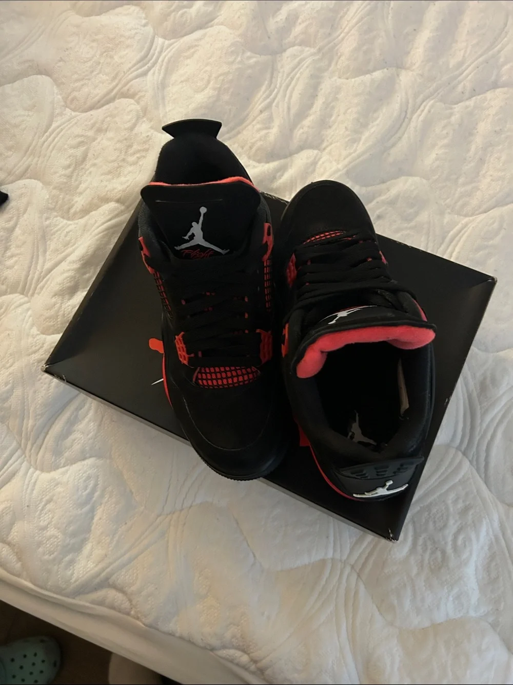 Jordan socks visible underwear